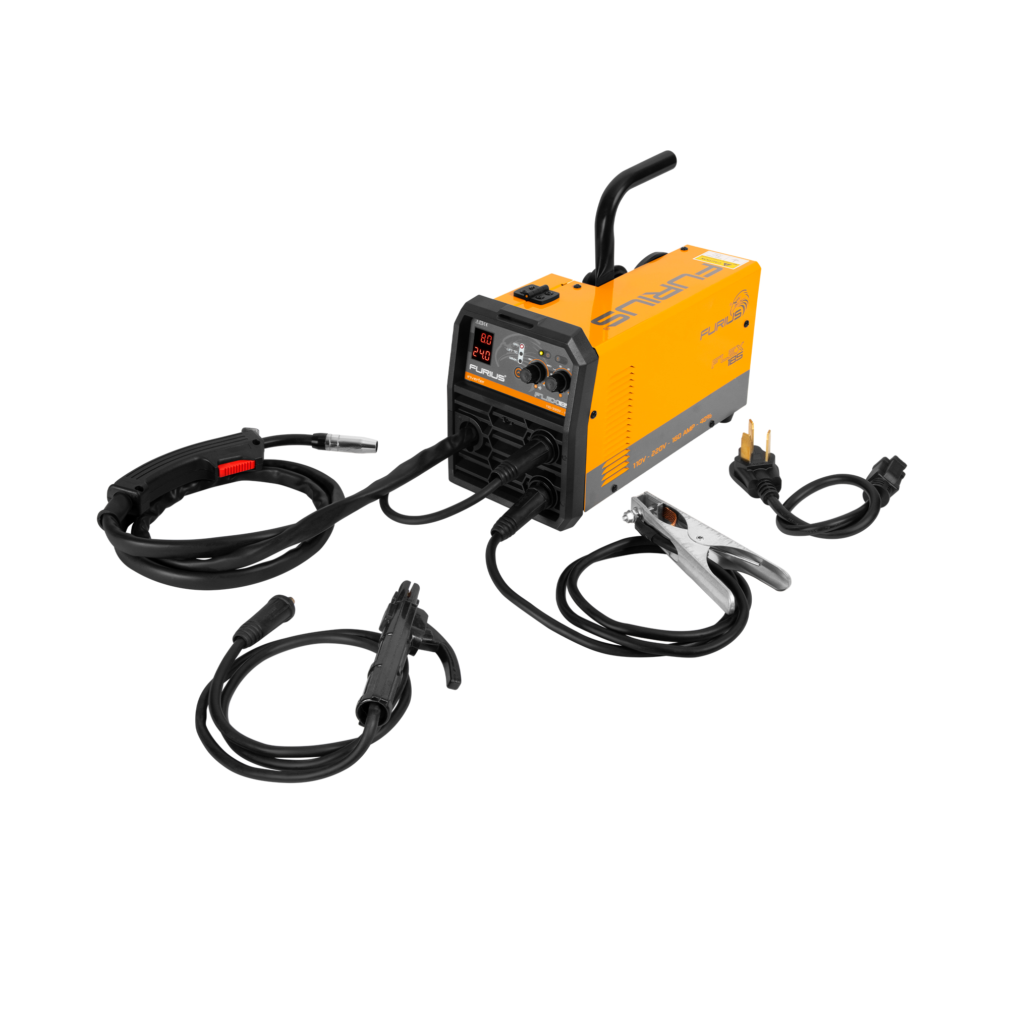 Soldador inversor multiproposito   FLEX185 160A 5KG 110/220V . FLEX 185